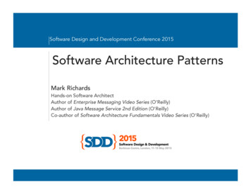 Software Architecture Patterns - Sddconf