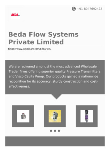 Beda Flow Systems Private Limited - IndiaMART