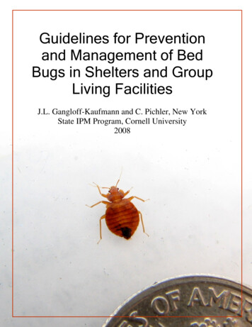 Guidelines For Prevention And Management Of Bed Bugs In Shelters And .