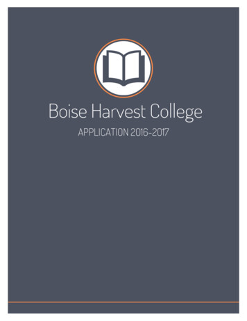 Boise Harvest College