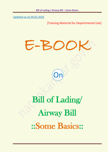 Bill Of Lading / Airway Bill :: Some Basics - NACIN