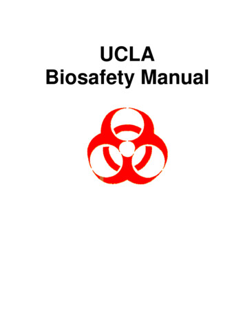 Biosafety Manual 6-15-2010 - UCLA Health