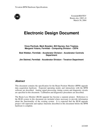 Electronic Design Document - Fermilab