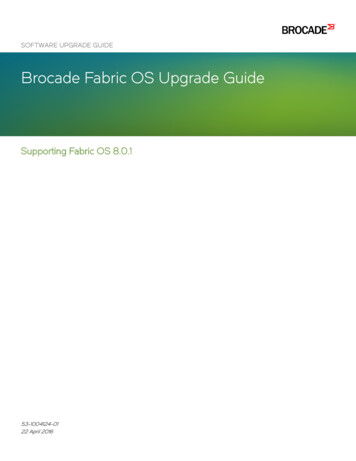 Brocade 8.0.1 Fabric OS Software Upgrade Guide
