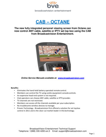 CAB OCTANE - Broadcastvision Entertainment