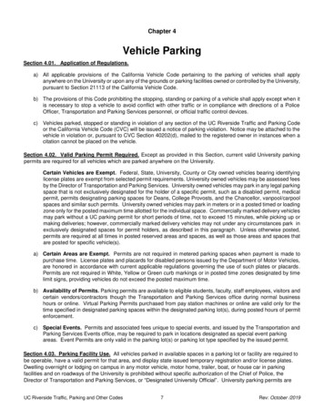 Transportation & Parking Services, UC Davis