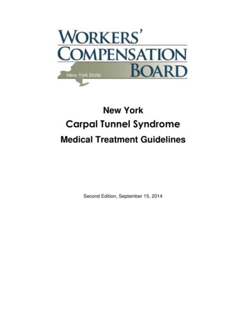 Carpal Tunnel Syndrome - Government Of New York