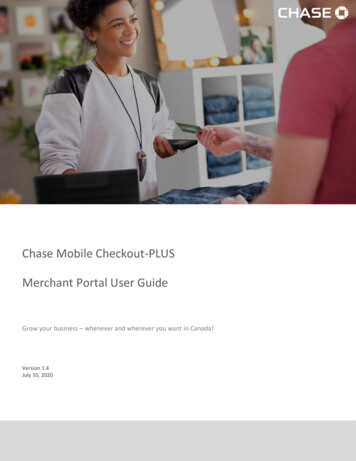 Chase Mobile Checkout-PLUS Merchant Portal User Guide