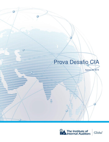Prova Desafio CIA - IIA Brasil