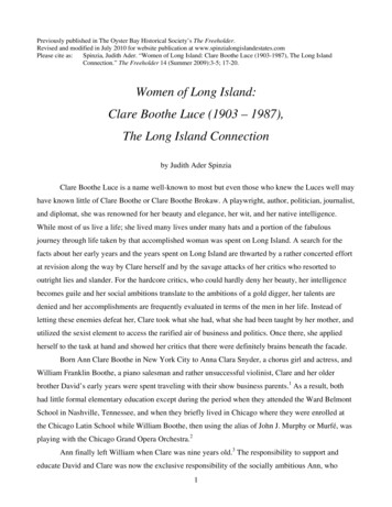 Women Of Long Island: Clare Boothe Luce (1903 - Spinzia Long Island Estates