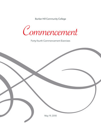 Bunker Hill Community College Commencement - BHCC