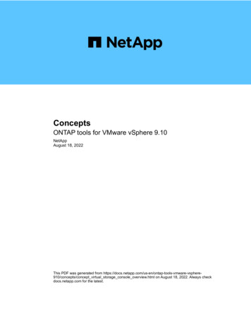 Concepts : ONTAP Tools For VMware VSphere 9 - Docs App 