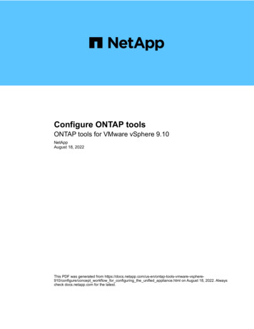 Configure ONTAP Tools - Docs App 