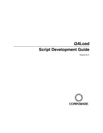 QALoad Script Development Guide - Micro Focus