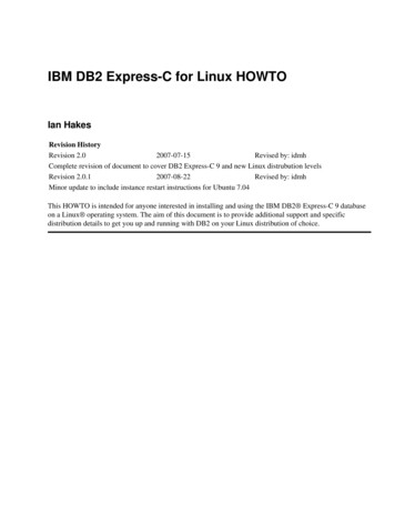 IBM DB2 Express-C For Linux HOWTO - Ftp.nl.freebsd 