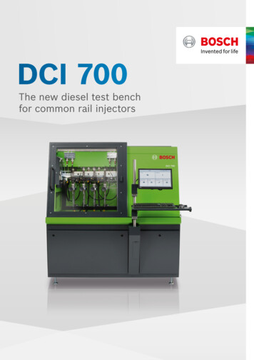 The New DCI 700 Diesel Test Bench At A Glance