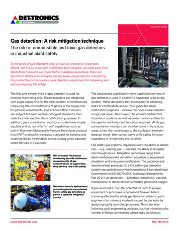 Gas Detection: A Risk Mitigation Technique - Det-Tronics