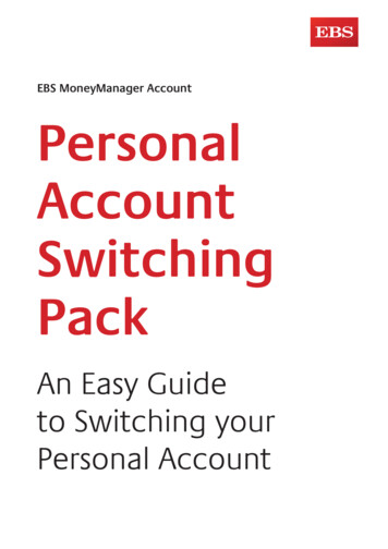 EBS MoneyManager Account Personal Account Switching Pack