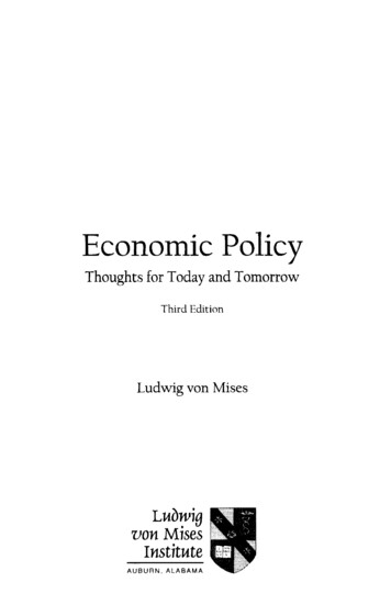 Economic Policy On Mises - Eet.pixel-online 