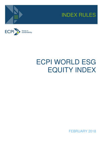 Ecpi World Esg Equity Index