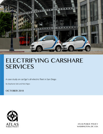 Electrifying Carshare Services - EV Shared Mobility