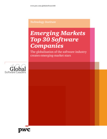 Emerging Markets Top 30 Software Companies - PwC