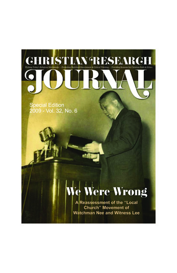 We Were Wrong - Christian Research Institute