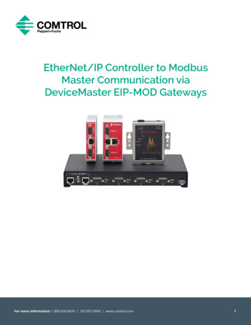 Ethernetip Controller To Modbus Master Communication