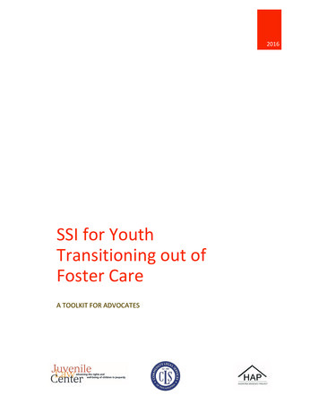 SSI For Youth Transitioning Out Of Foster Care - Juvenile Law Center