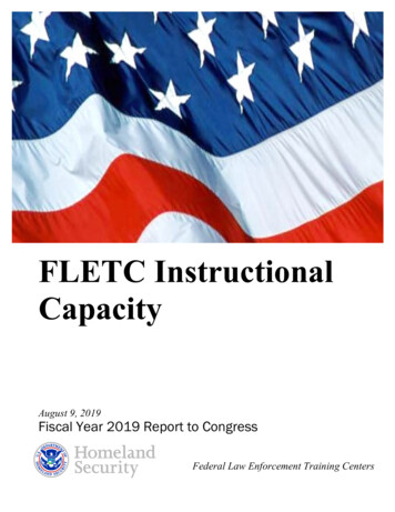 FLETC Instructional Capacity - DHS