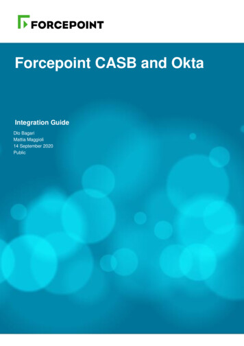 Forcepoint CASB And Okta - Websense