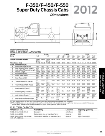 Super Duty Chassis Cabs 2012