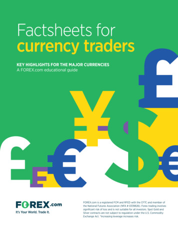 Factsheets For Currency Traders - Forex Trading Online