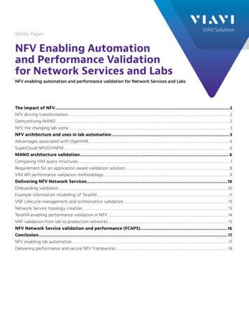VIAVI Solutions White Paper NFV Enabling Automation And Performance .