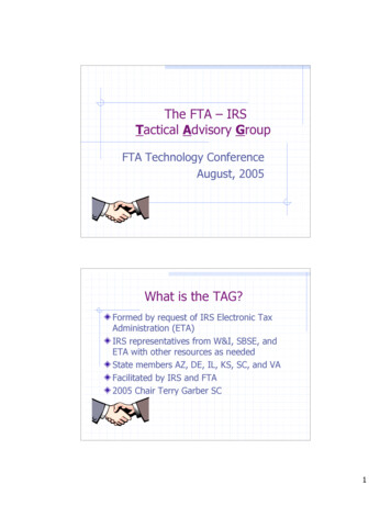 The FTA - IRS - Tax Admin