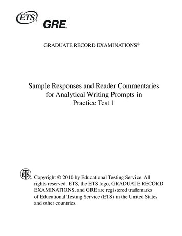 Sample Responses And Reader Commentaries For Analytical Writing Prompts .