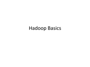 Hadoop Basics - Information Technology