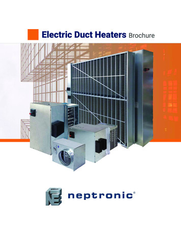 Electric Duct Heaters Brochure - Neptronic 