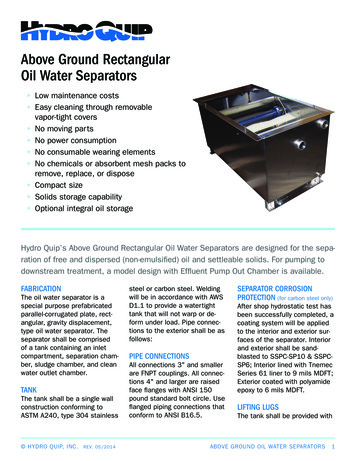 Above Ground Rectangular Oil Water Separators - Hydro Quip Inc.
