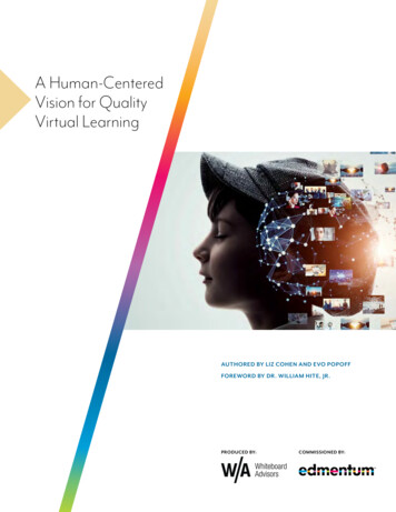 A Human-Centered Vision For Quality Virtual Learning