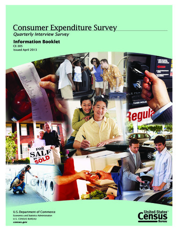 Consumer Expenditure Survey - Bureau Of Labor Statistics