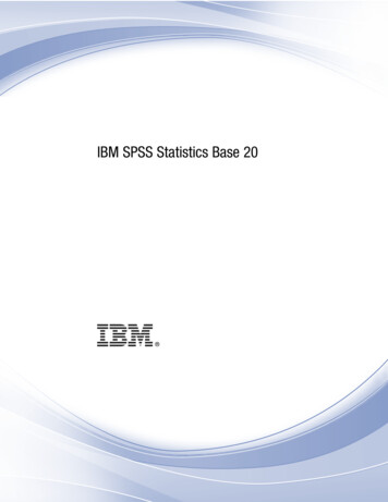 IBM SPSS Statistics Base 20 - City University Of New York