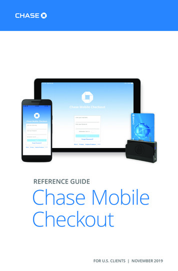 REFERENCE GUIDE Chase Mobile Checkout - JPMorgan Chase
