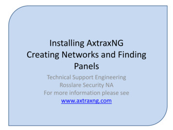 Installing AxtraxNG Creating Networks And Finding Panels
