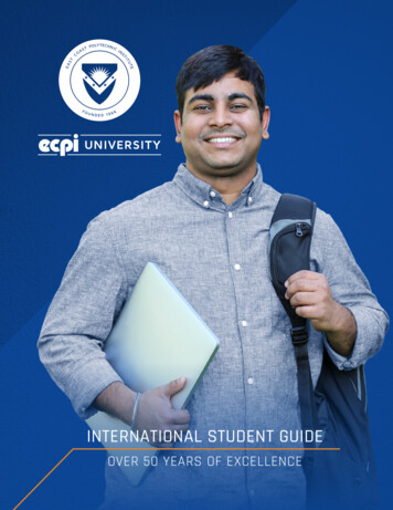 INTERNATIONAL STUDENT GUIDE - ECPI University