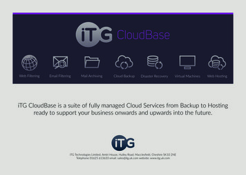 Cloudbase Data Sheets - ITG Macclesfield IT Support