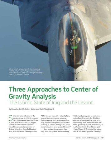 Three Approaches To Center Of Gravity Analysis