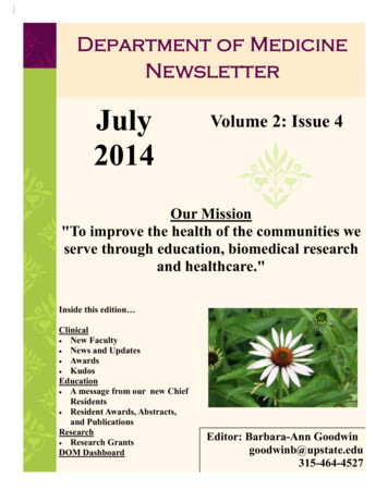 July Volume 2: Issue 4 2014 - State University Of New York Upstate .
