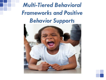 Multi-Tiered Behavioral Frameworks And Positive Behavior Supports