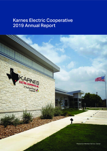 Karnes Electric Cooperative 2019 Annual Report